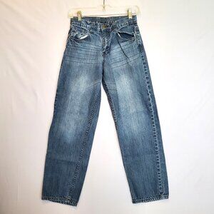 Makaveli Branded Jeans Vintage 16 Teen Slim Straight Urban Hip Hop Y2K Embroider